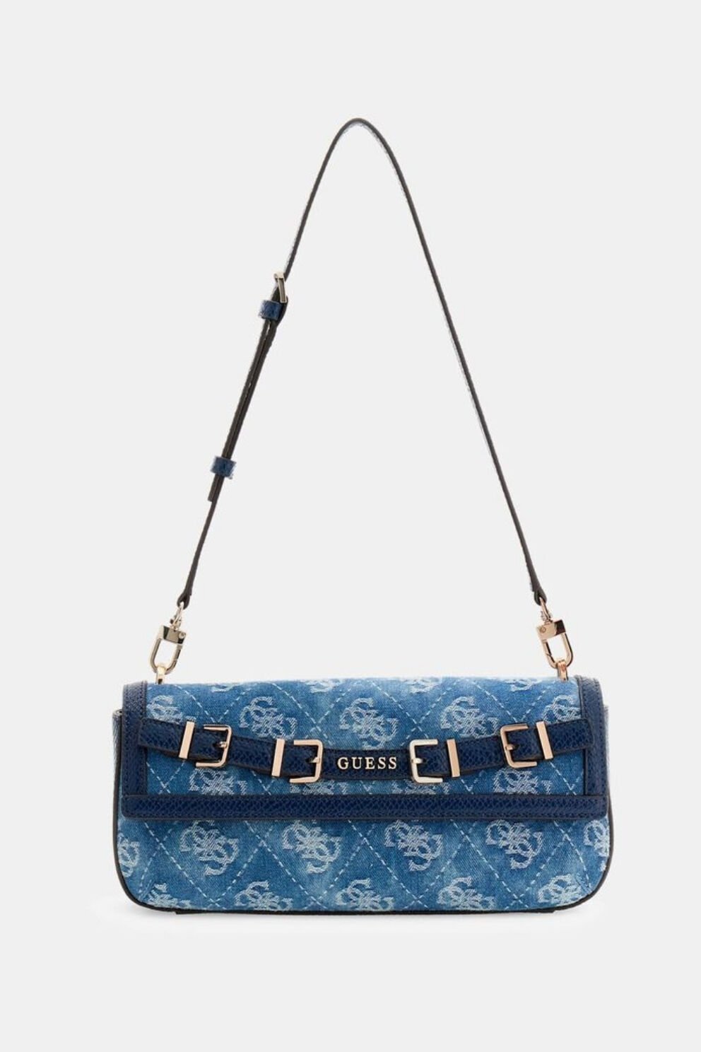 Guess Dovie Kot Omuz Çantası Mavi