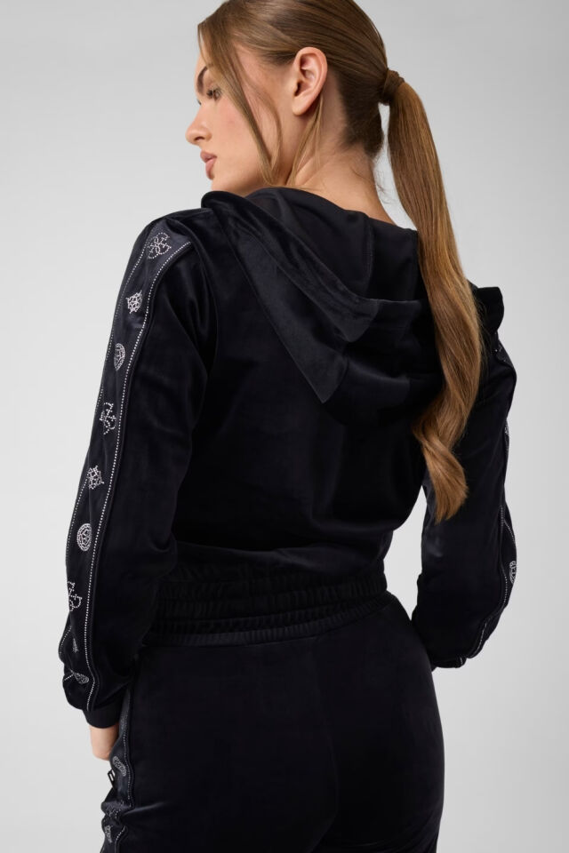 Guess Rhinestone Taşlı Sweatshirt Siyah