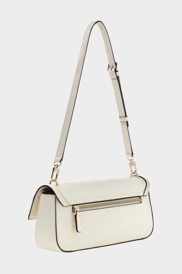 Guess  Dovie Kapaklı Omuz Çantası Beyaz