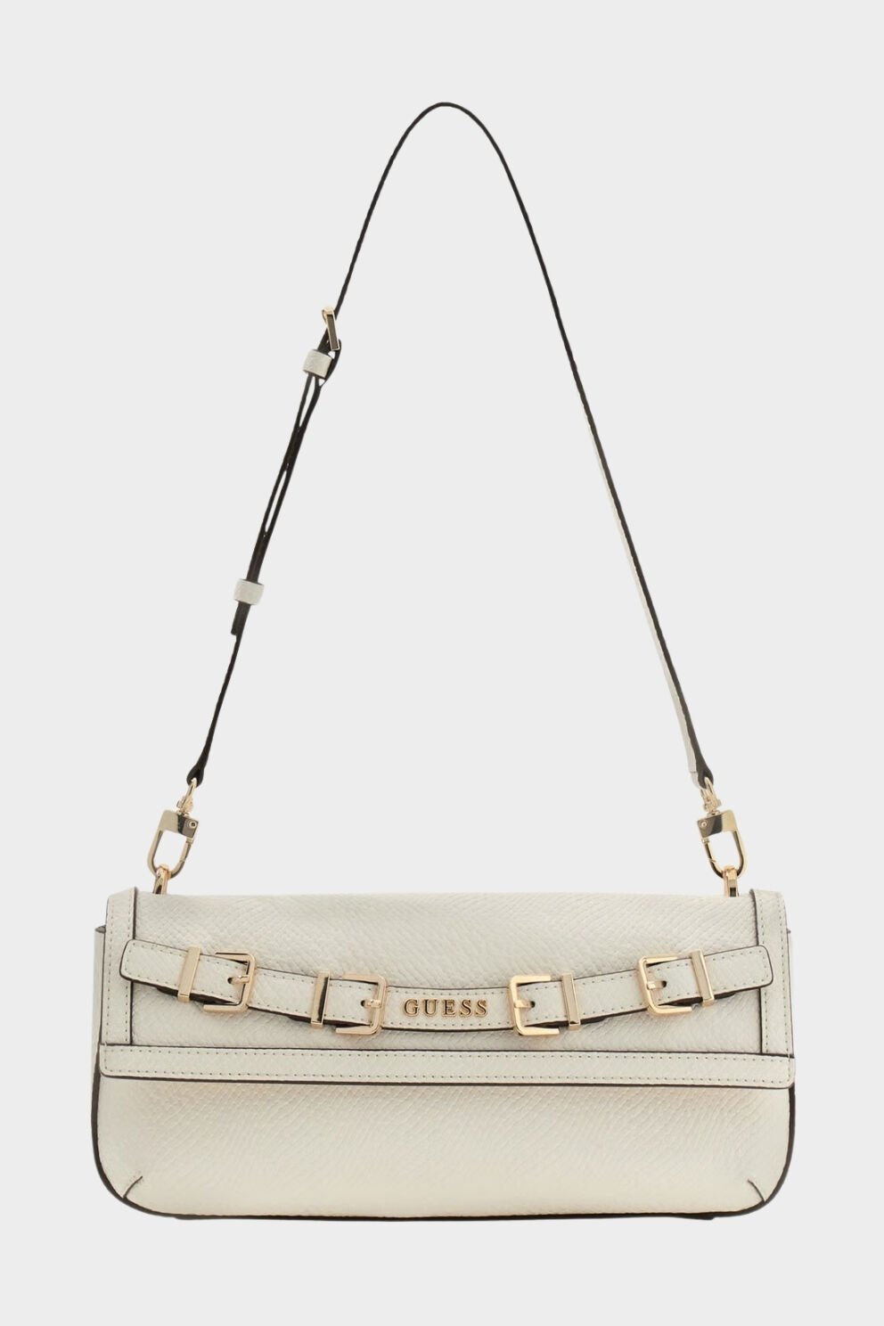 Guess  Dovie Kapaklı Omuz Çantası Beyaz
