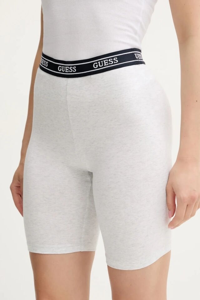 Guess Alıne Beli Lastikli Şort Gri