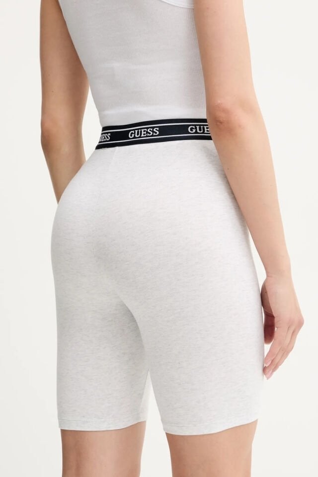 Guess Alıne Beli Lastikli Şort Gri