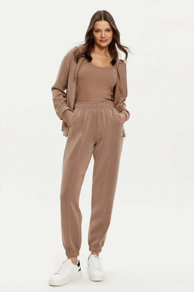 Guess Olympe Regular Fit Lastikli Bel Ribanalı Paça Jogger Bayan Pantolon