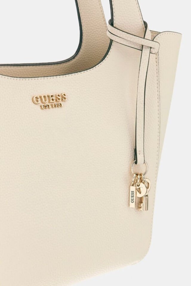 Guess Calista Pochette Alışveriş Çantası Beyaz
