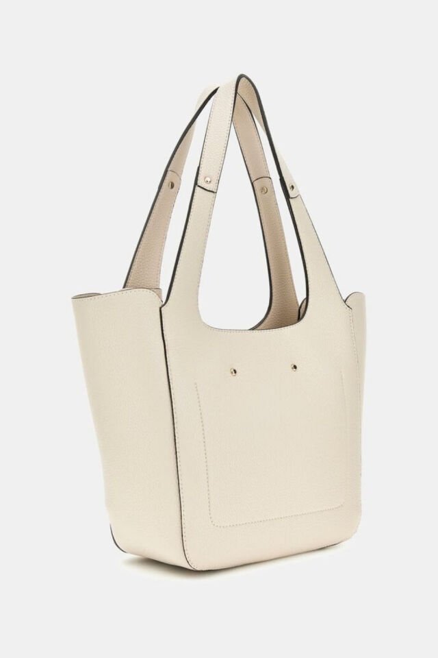Guess Calista Pochette Alışveriş Çantası Beyaz