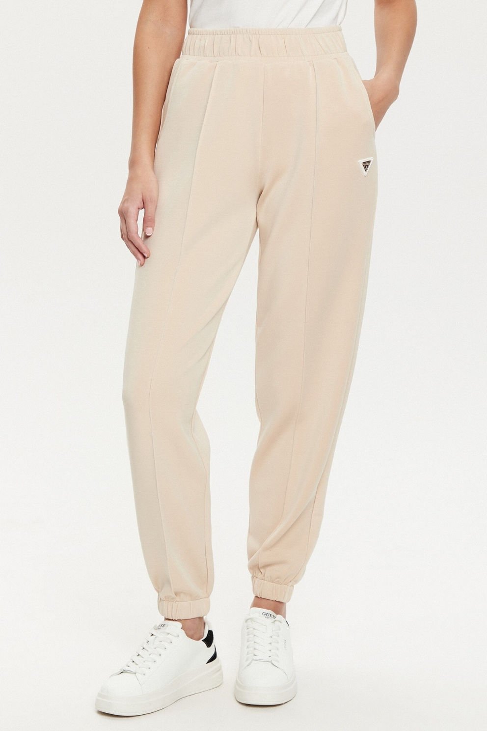 Guess Olympe Regular Fit Lastikli Bel Ribanalı Paça Jogger Bayan Pantolon