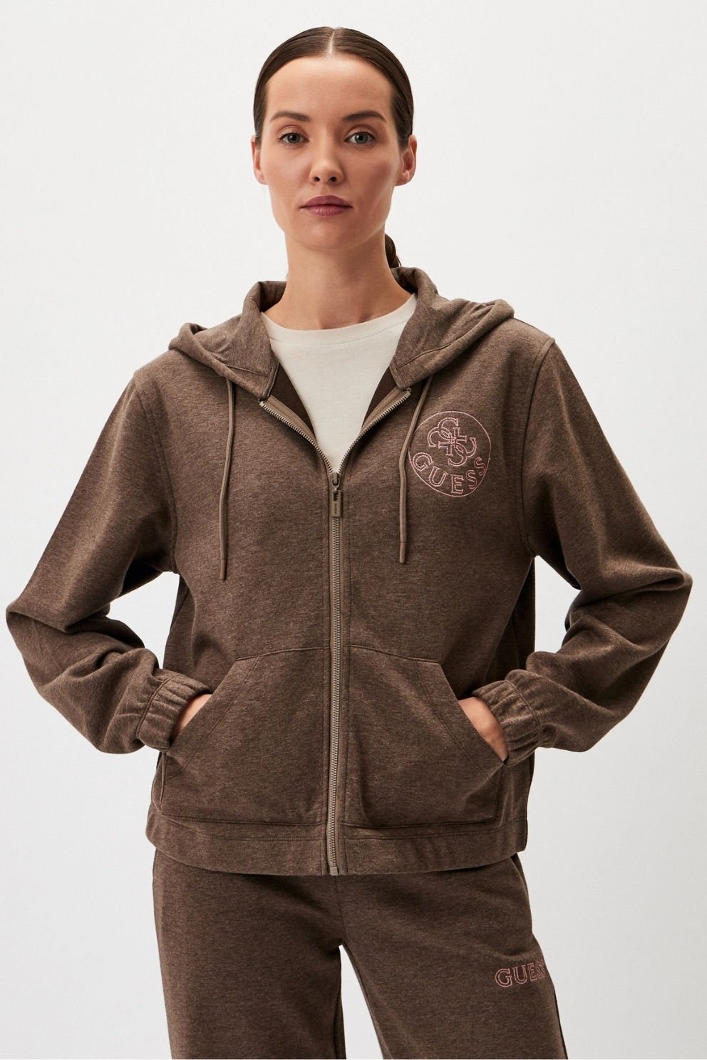 Guess Kadın Hırka Kahverengi