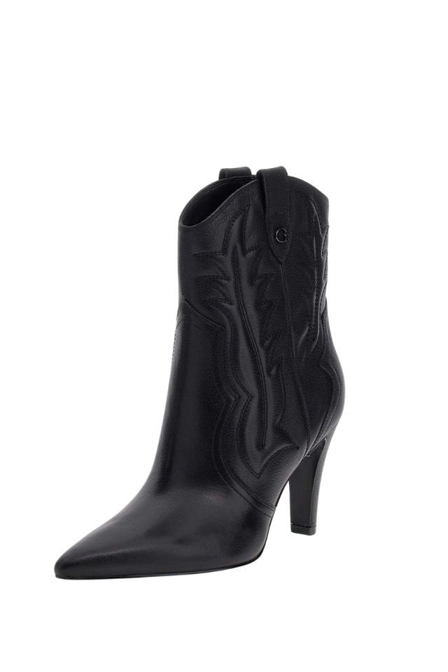 Guess Topuklu Kovboy Çizmesi Siyah