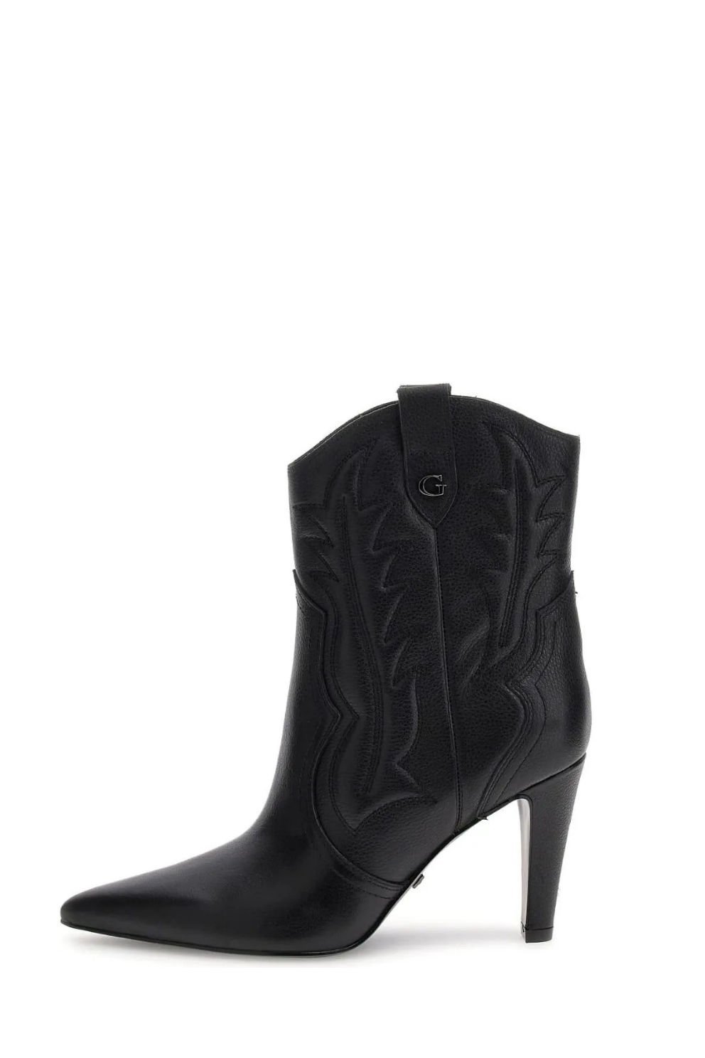 Guess Topuklu Kovboy Çizmesi Siyah