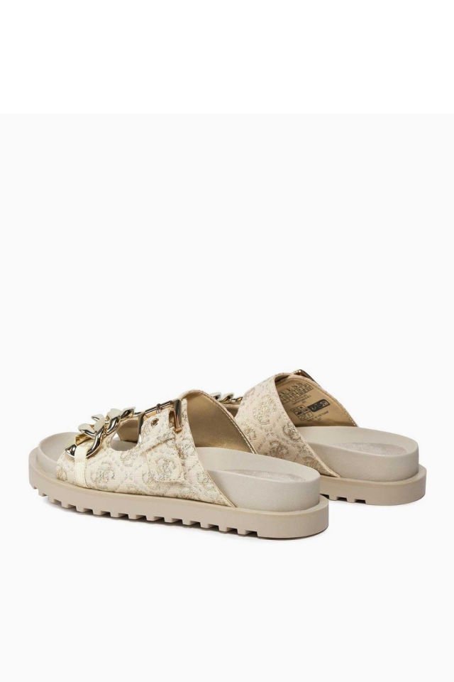 Guess Fatema Çift Bantlı Sandalet Gold