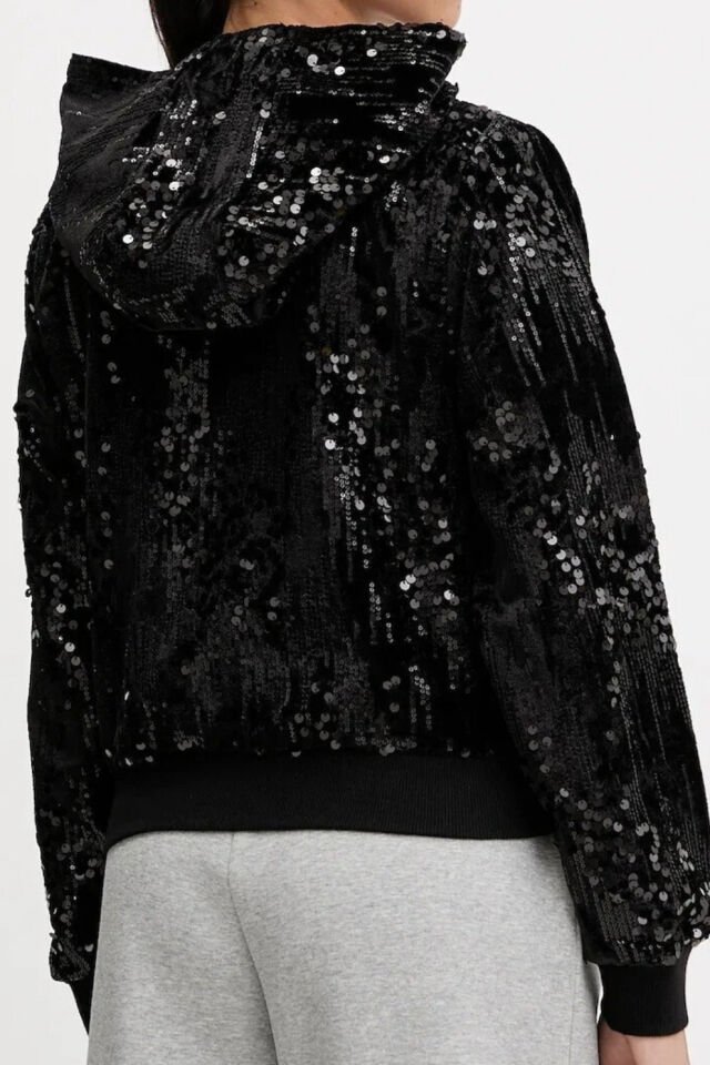 Guess Payet İşlemeli Sweatshirt Siyah