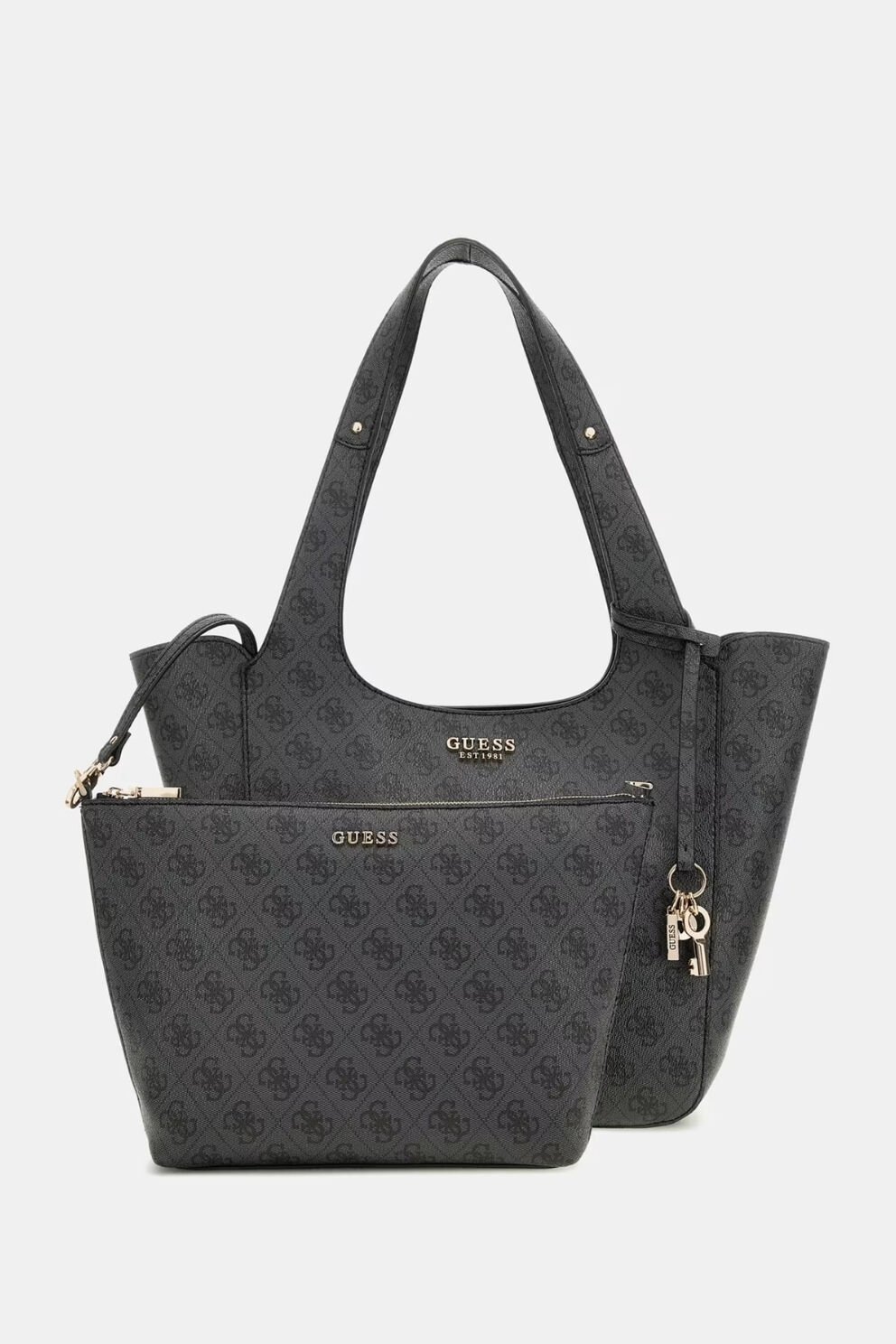 Guess Calista Portföy Çantalı Shopper Çanta Siyah