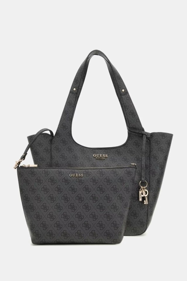 Guess Calista Portföy Çantalı Shopper Çanta Siyah