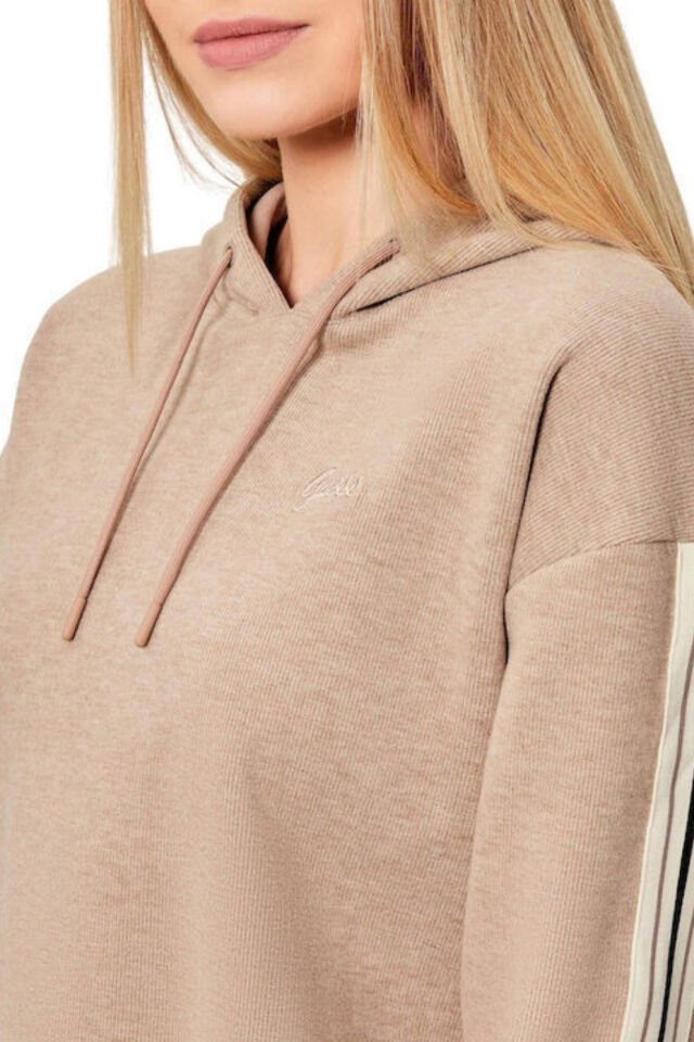 Guess Kapüşonlu Kazak Bej