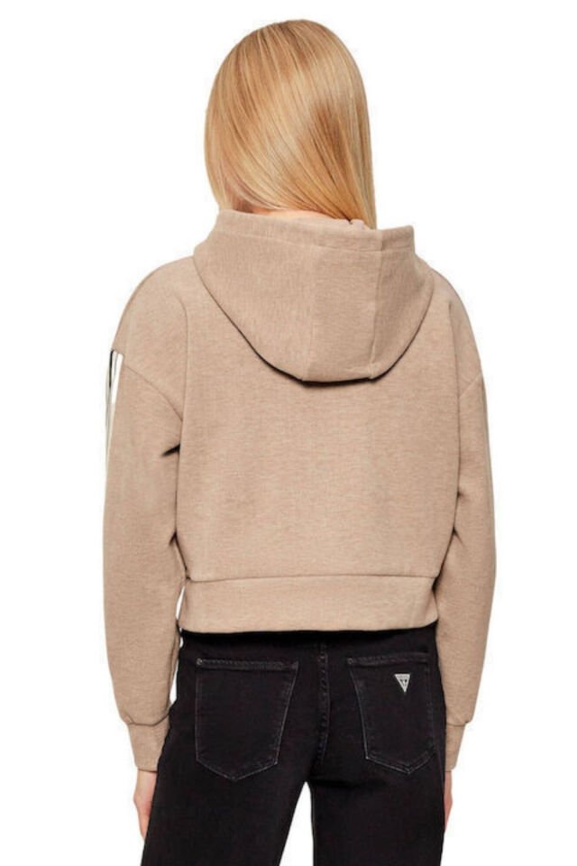 Guess Kapüşonlu Kazak Bej