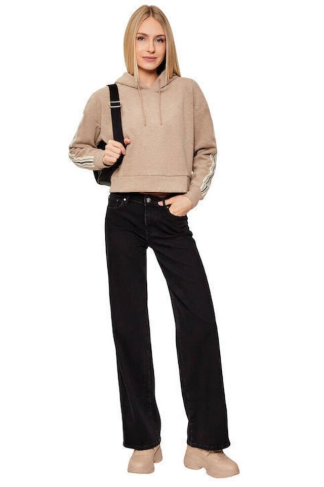 Guess Kapüşonlu Kazak Bej