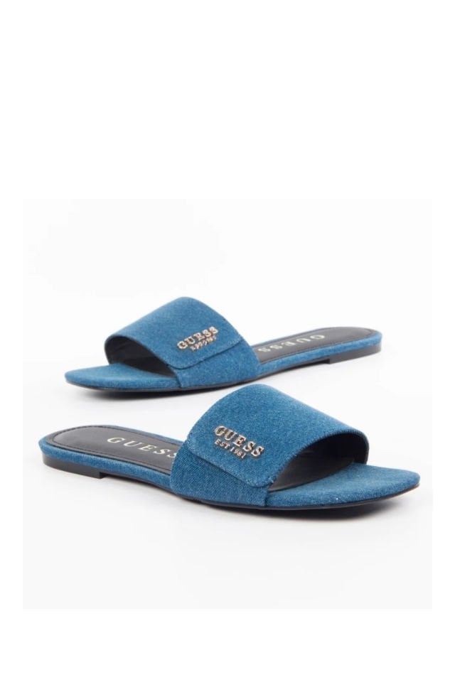 Guess Classic Kadın Terlik Mavi
