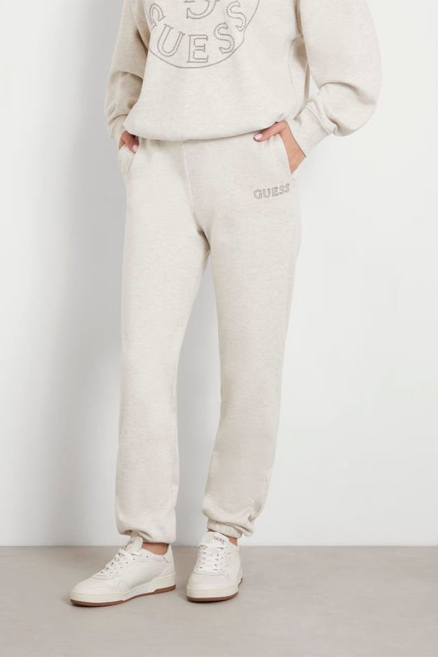 Guess Küçük Logolu Jogger Pantolon Bej
