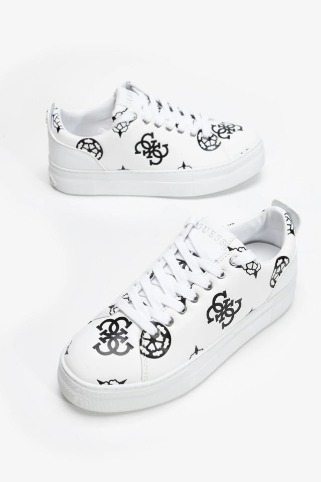 Guess Kadın Sneaker Beyaz-Siyah