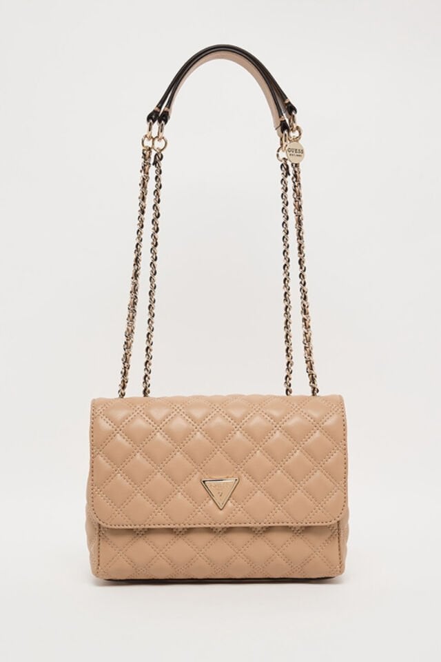 Guess Giully Kapitoneli Çapraz Çanta Bej
