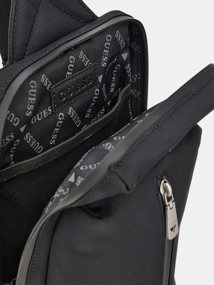 Guess Vegan Çapraz & Postacı Çanta Siyah