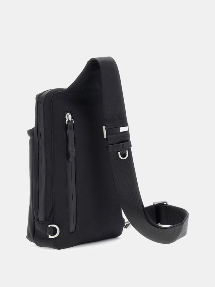 Guess Vegan Çapraz & Postacı Çanta Siyah