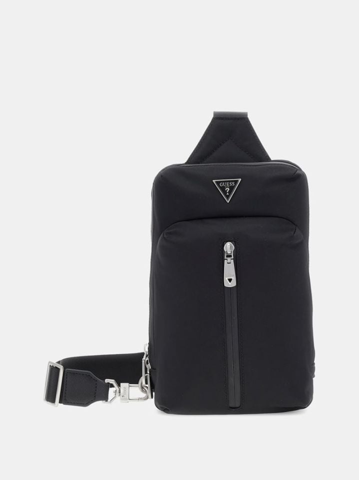 Guess Vegan Çapraz & Postacı Çanta Siyah