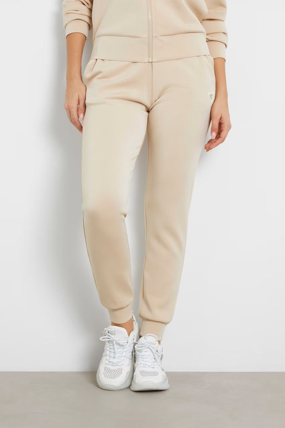 Guess Normal Bel Jogger Pantolon Bej