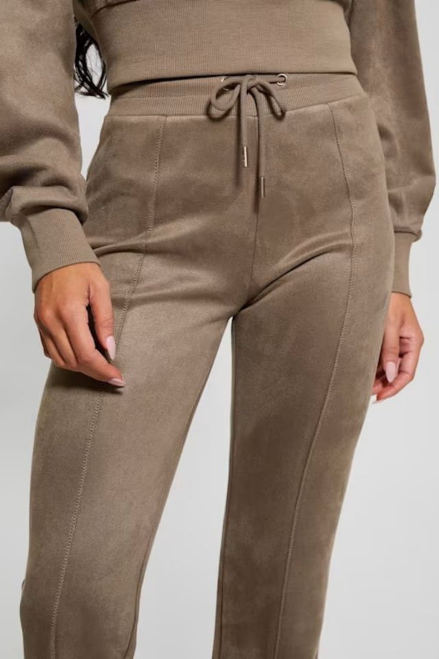 Guess Scuba Suede Sweatpan Kadın Pantolon Bej