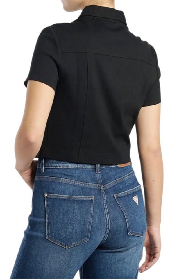 Guess Crop Üst Siyah