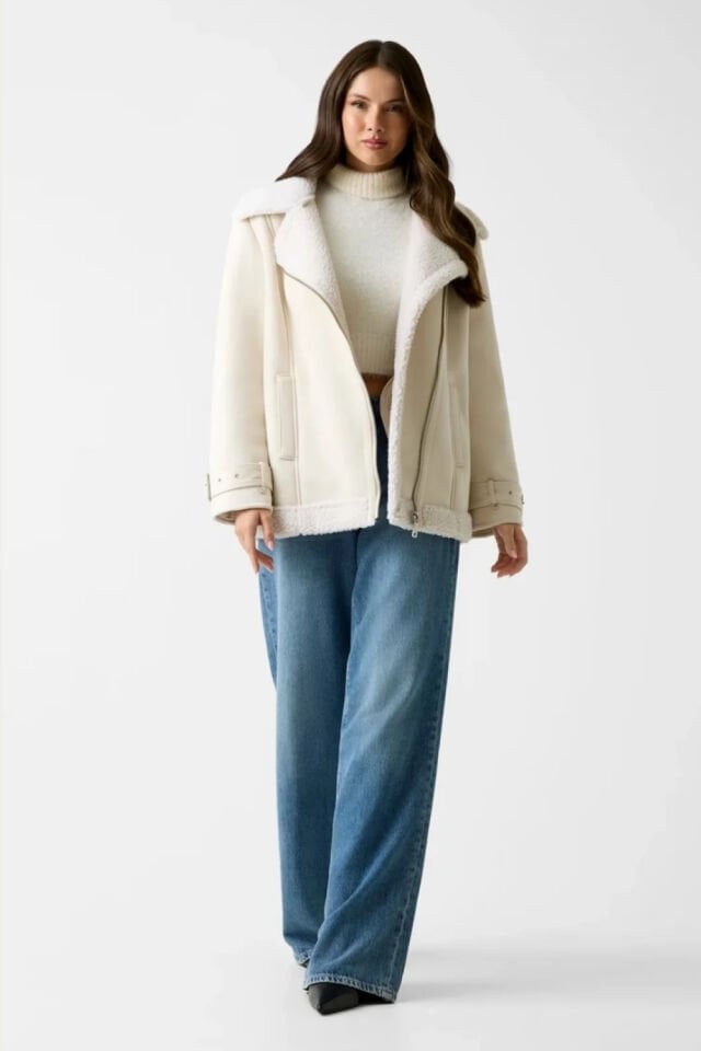 Guess Maristella Kadın Beyaz Ceket