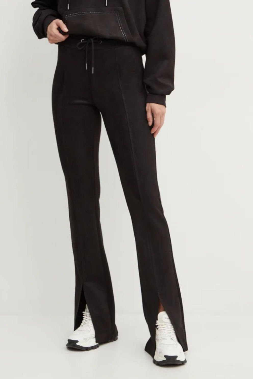 Guess Scuba Suede Sweatpan Kadın Pantolon Siyah