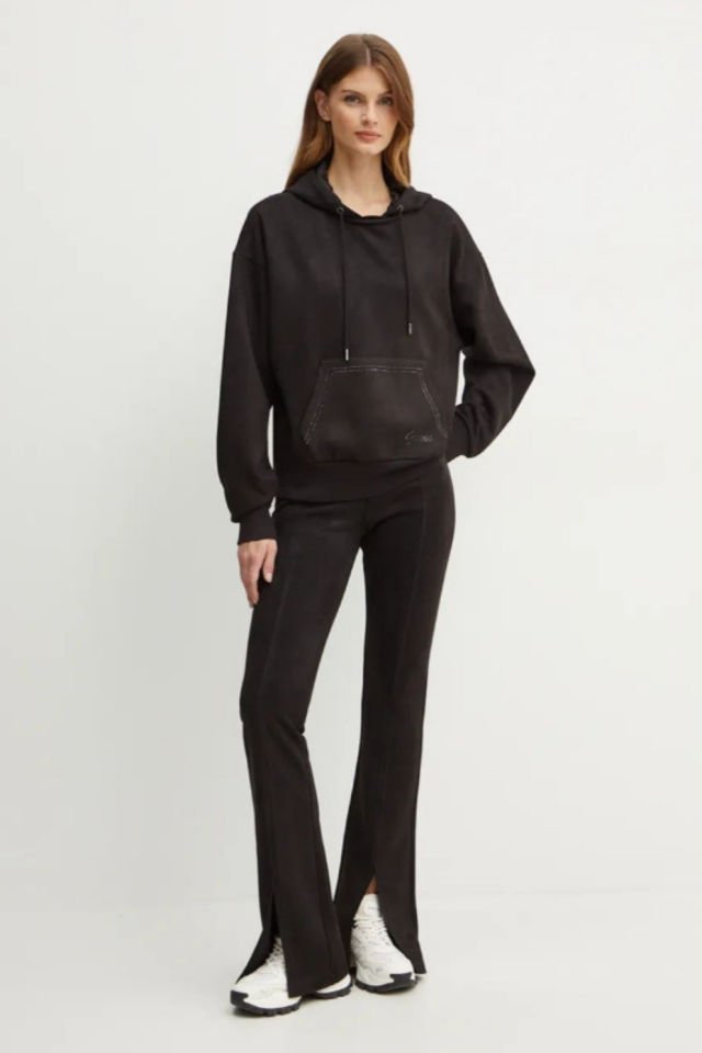 Guess Scuba Suede Sweatpan Kadın Pantolon Siyah