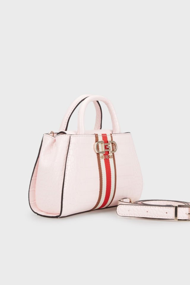 Guess Nelka Çıkarılabilir Omuz Askılı Mini Çanta Pembe