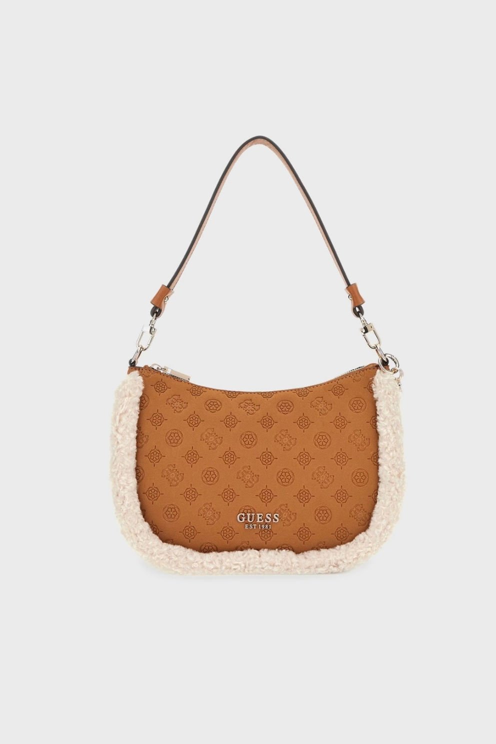 Guess Davika Hobo Kabartmalı Omuz Çantası Taba