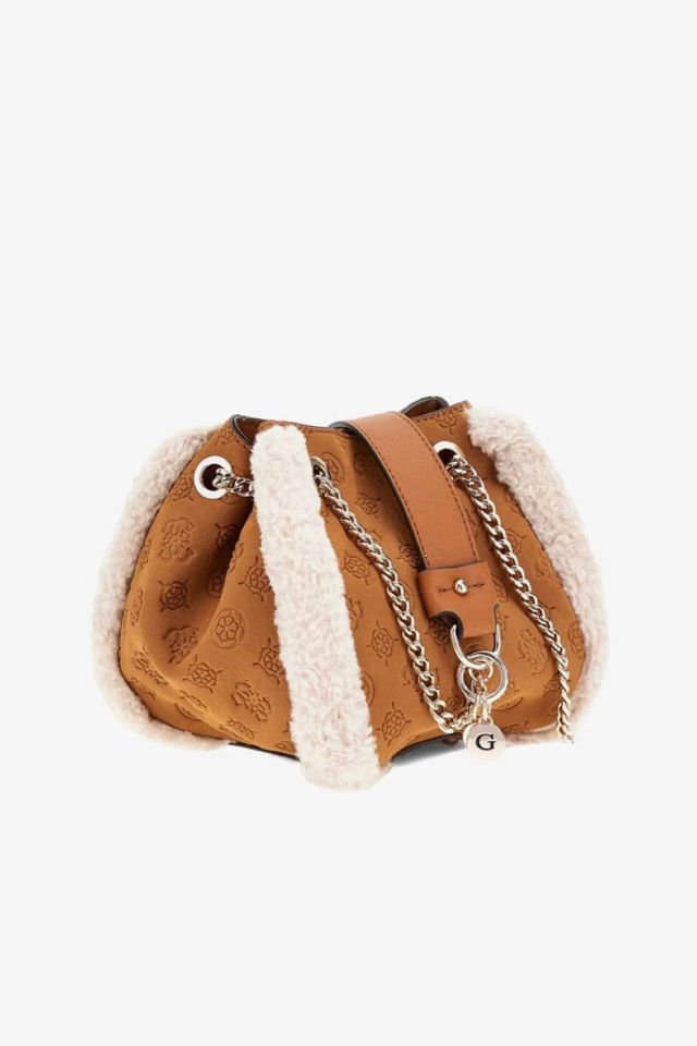 Guess Davika Hobo Kadın Çapraz Askılı Çanta Taba