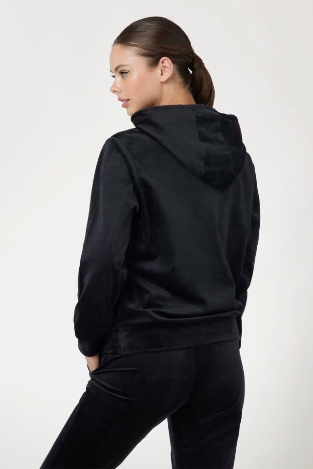 Guess Önde Taşlı Logolu Sweatshirt Siyah