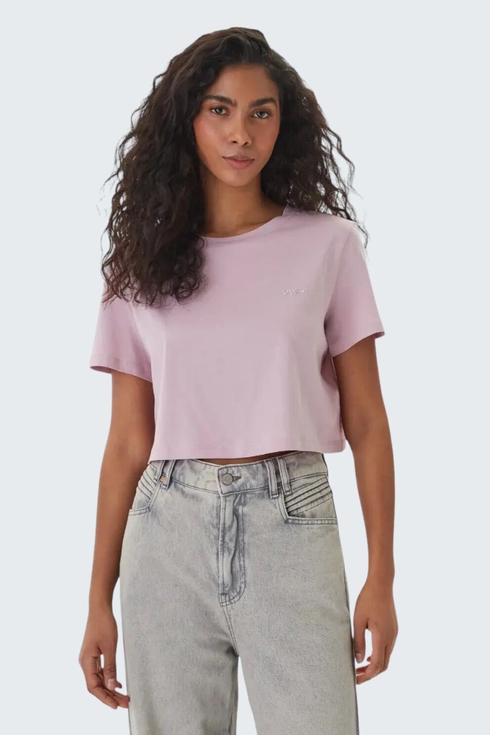 Guess T-Shirt Biały Regular Fit Mor