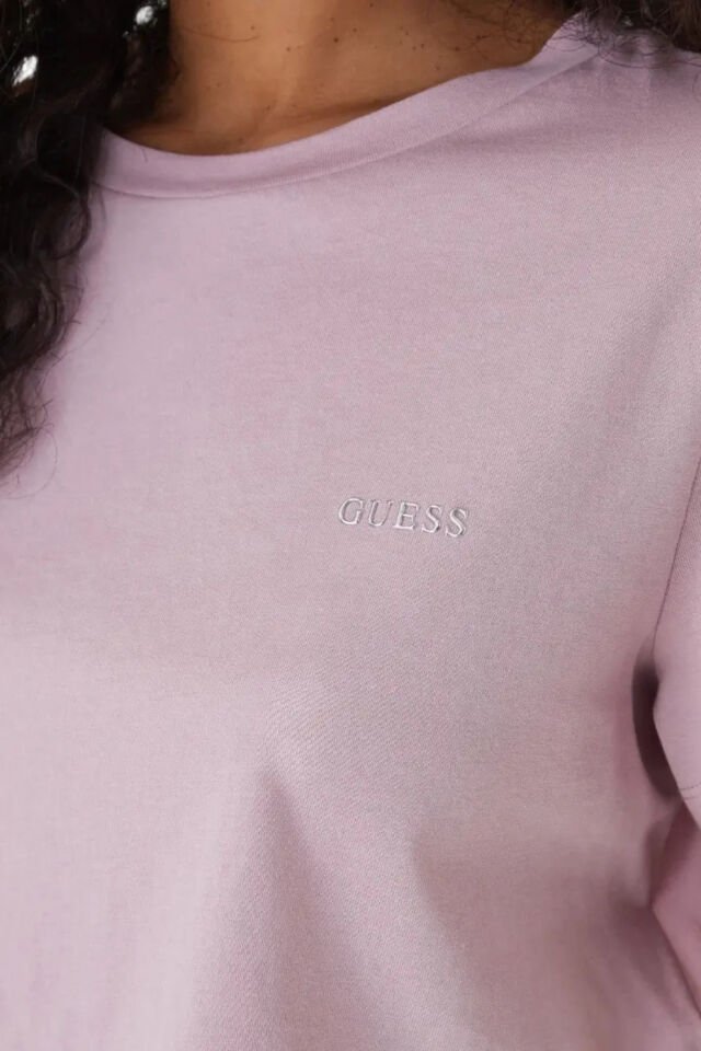 Guess T-Shirt Biały Regular Fit Mor