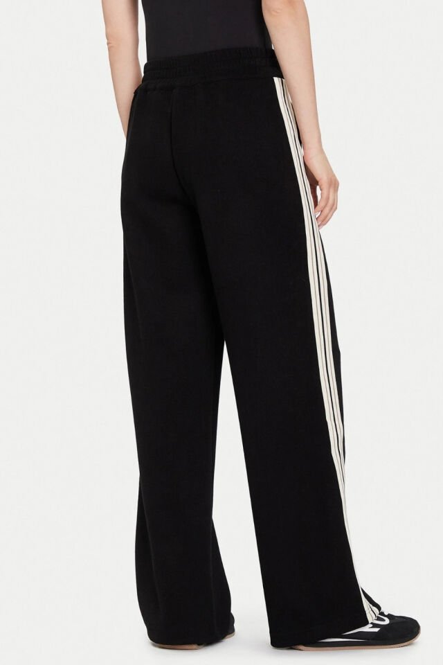 Guess Koşu Pantolonu Siyah Geniş Paça