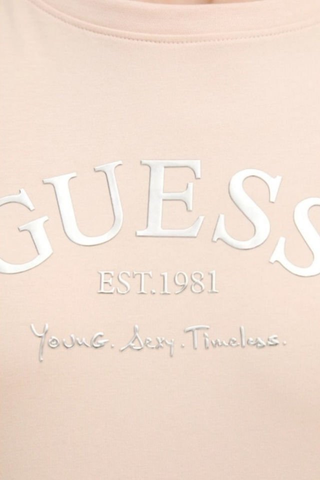 Guess Kadın Tişört Margot Ss Tişört Bej