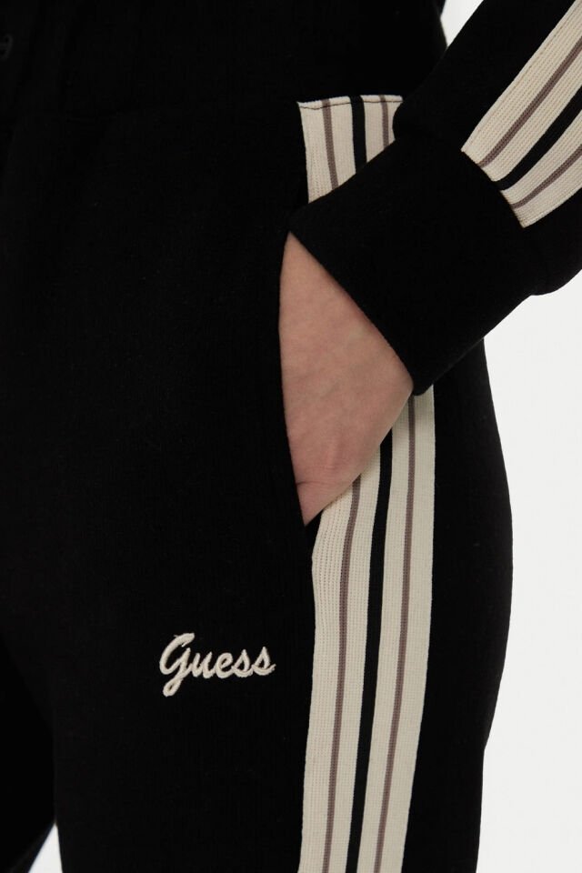 Guess Eşofman Altı Siyah Normal Kesim