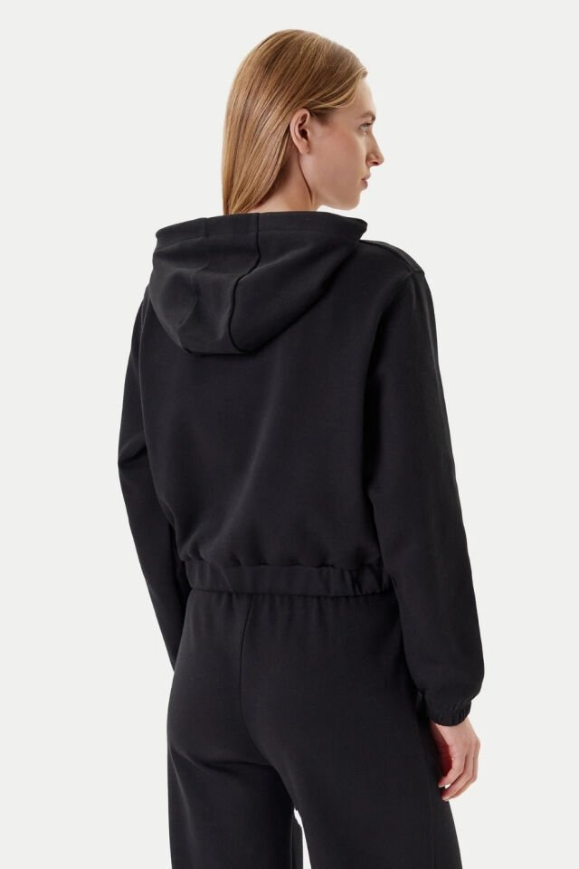 Guess Sweatshirt Siyah Normal Kesim