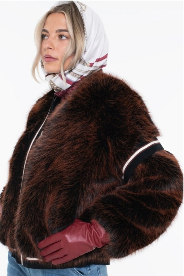 Guess Katia Kadın Çok Renkli Kürk