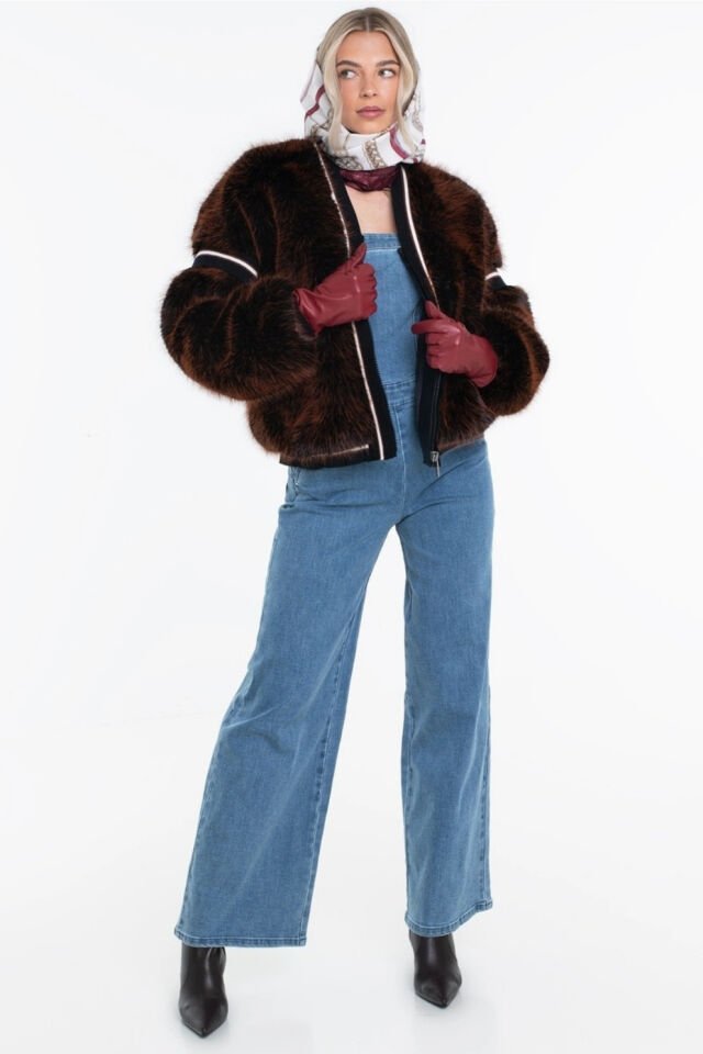 Guess Katia Kadın Çok Renkli Kürk