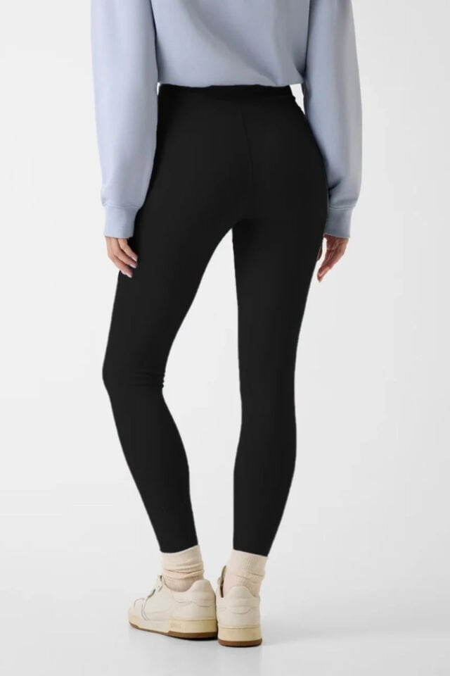 Guess Baskılı Logolu Tayt Siyah