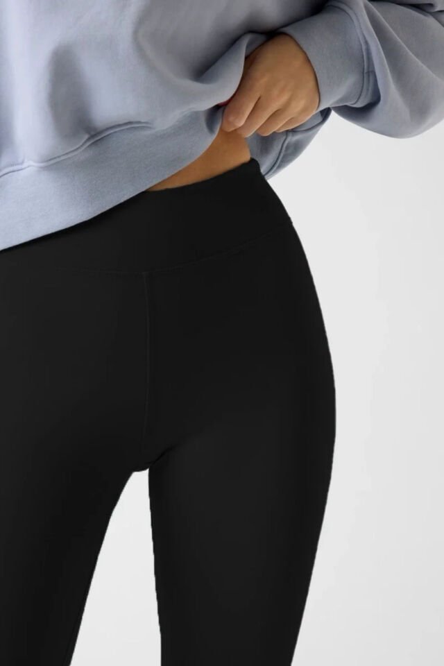 Guess Baskılı Logolu Tayt Siyah