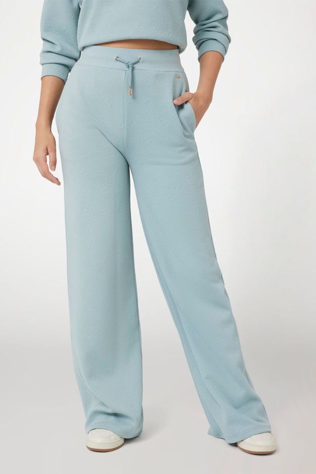 Guess Peony Logolu Straight Pantolon Açık Mavi