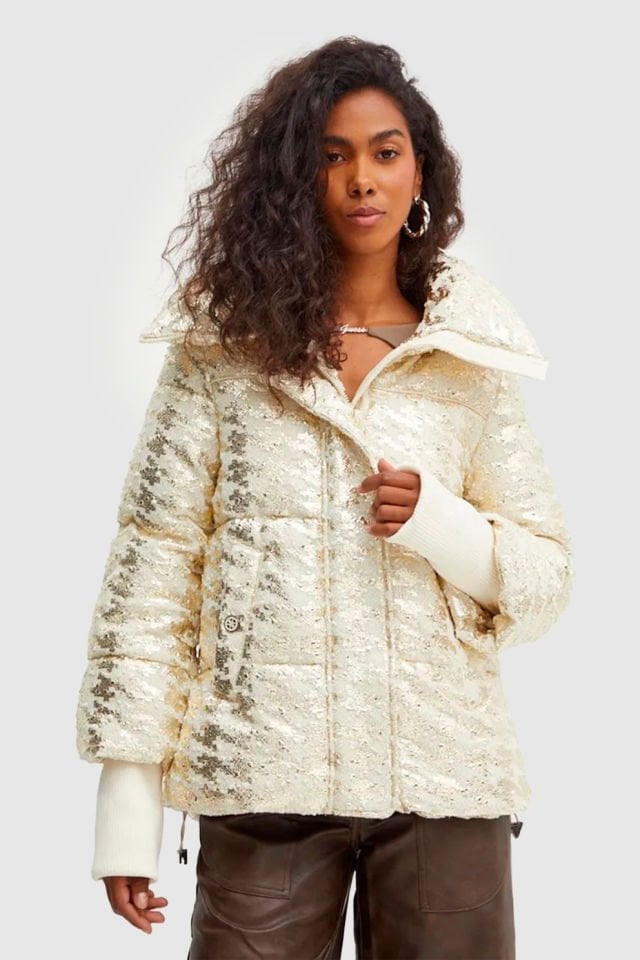 Guess Kadın Mont Ekru