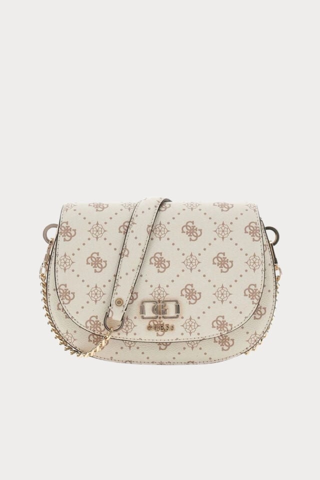 Guess Emelie Logo Omuz Çantası Bej